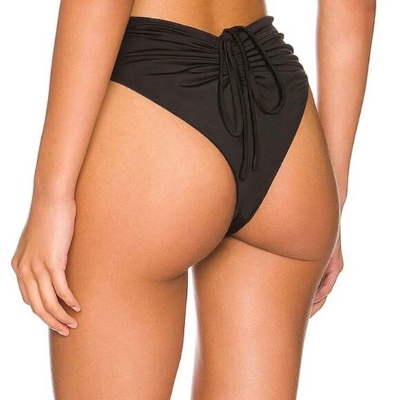 Riot Swim Dodi Cheeky Tie Back High Waisted Ocean Water Blue Bikini Bottom XS - Picture 4 of 10